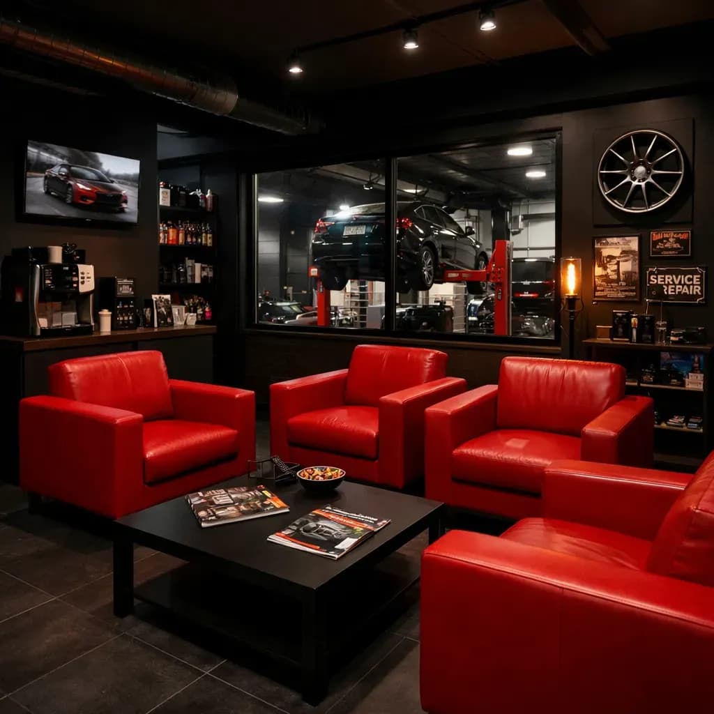 Интерьер зоны ожидания